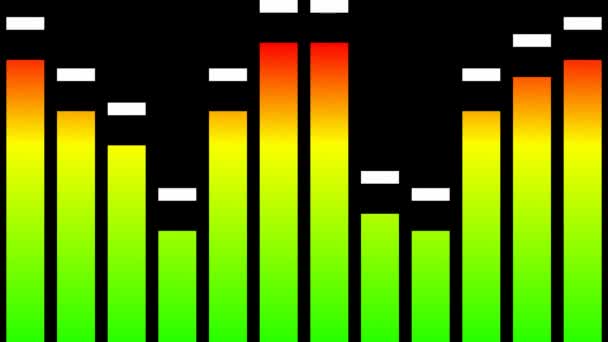 Gráficos Movimento Fundo Animado Com Barras Coloridas Néon Dançando Latejando — Vídeo de Stock