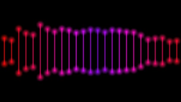 Grafica Movimento Sfondo Animato Linea Pulsante Che Agisce Modo Simile — Video Stock