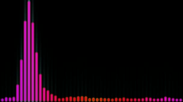 Графіка Руху Анімований Фон Пульсуючої Градієнтної Лінії Діє Подібно Звукового — стокове відео