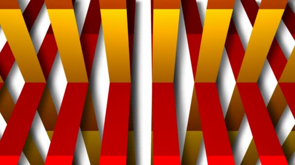 Motion Graphics Animated Background Moving Striped Structure — Stock Video