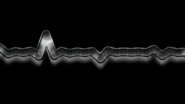 Bewegungsgrafik Und Animierter Hintergrund Der Pulsierenden Linie Die Ähnlich Wie — Stockvideo