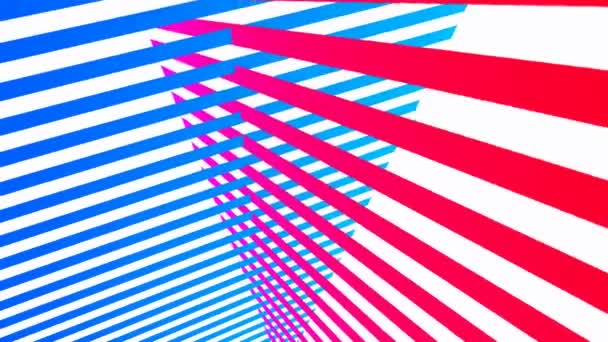 Motion Graphics Animated Background Moving Red Blue Lines — Stock Video