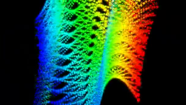 Gráficos Movimento Fundo Animado Matriz Pontos Multicolorido — Vídeo de Stock