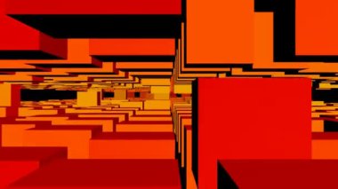 soyut ve büyüleyici küpleri hareketi