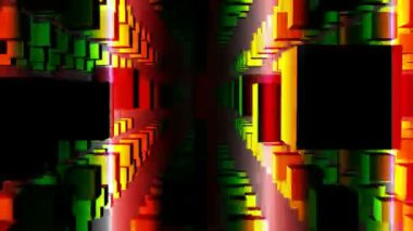 soyut ve büyüleyici küpleri hareketi