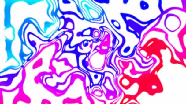 Movimento Abstrato Fascinante Partículas Multicoloridas — Vídeo de Stock