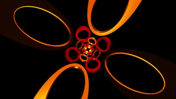 Abstract Fascinating Particles Movement — Stock Video