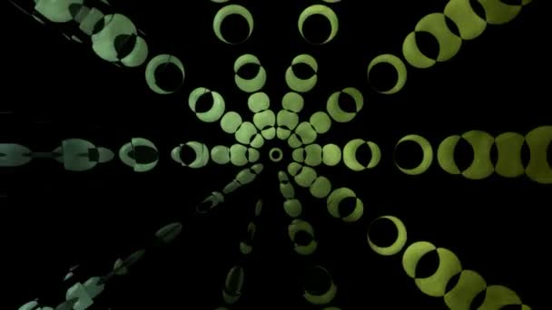抽象和迷人的多色粒子运动 — 图库视频影像