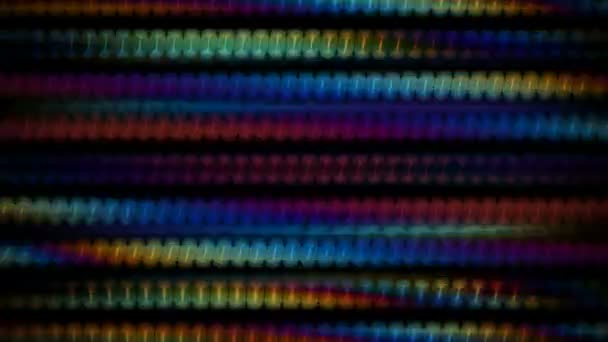 Movimiento Abstracto Fascinante Partículas Multicolores — Vídeo de stock