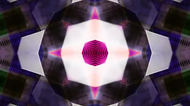 Movimento Astratto Affascinante Particelle Multicolori — Video Stock