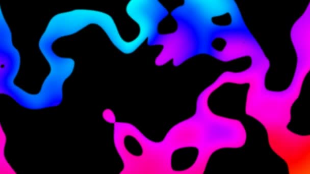 Abstract Fascinating Movement Multi Colored Particles — Stock Video