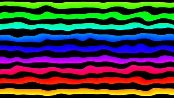 Movimiento Abstracto Fascinante Partículas Multicolores — Vídeo de stock