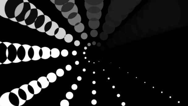 Abstrakte Und Faszinierende Bewegung Vielfarbiger Teilchen — Stockvideo