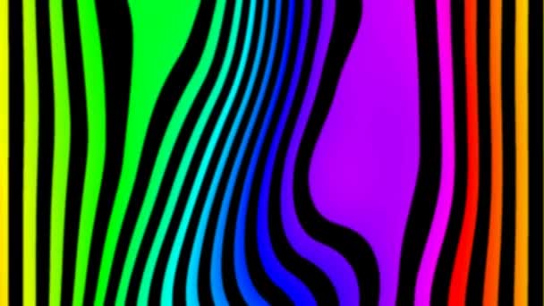 Movimiento Abstracto Fascinante Partículas Multicolores — Vídeos de Stock