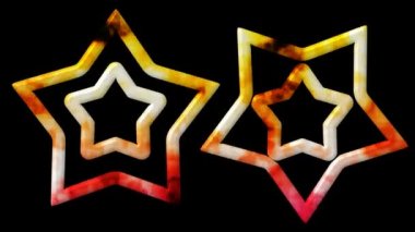 Soyut ve büyüleyici animasyon yıldız hareketi