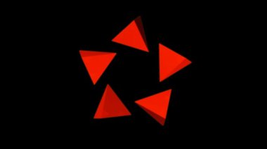 Piramit soyut ve renkli büyüleyici uçan parçalar