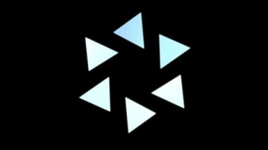 Piramit soyut ve renkli büyüleyici uçan parçalar