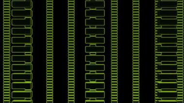 Soyut ve renkli büyüleyici animasyon kod