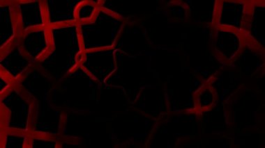 Soyut ve büyüleyici animasyon yıldız hareketi