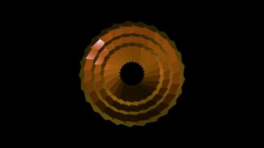 Soyut ve büyüleyici renkli çiçek animasyon