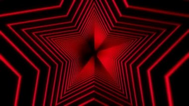 Soyut ve büyüleyici animasyon yıldız hareketi