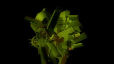 soyut ve büyüleyici parçacıkların hareketi