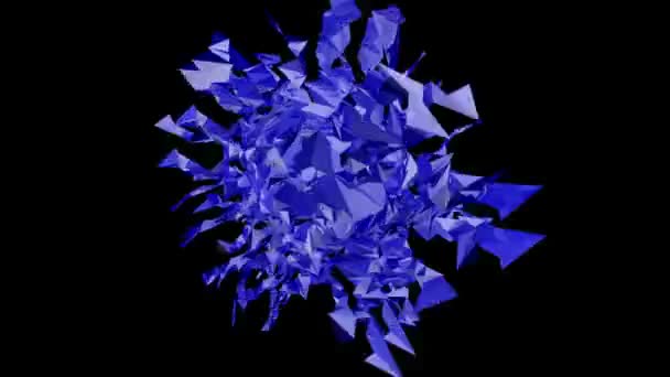 抽象和迷人的粒子运动 — 图库视频影像
