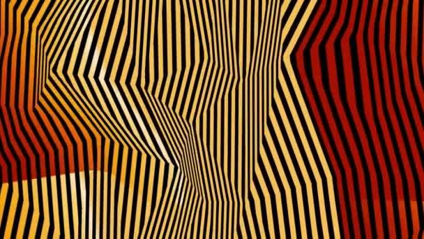Animation abstraite et fascinante de lignes colorées 