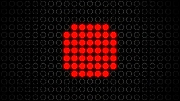 Abstract Red Speaker Led Motion — Stock Video