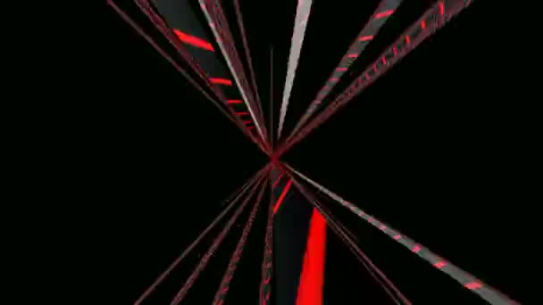 abstrait et fascinant coloré bâtons animation de mouvement 