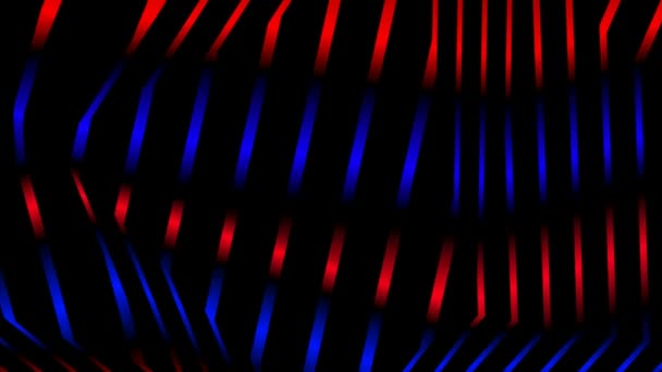 Animation abstraite et fascinante de lignes colorées 