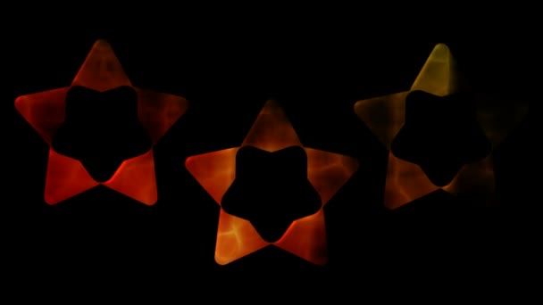 Mouvement Étoile Animation Abstrait Fascinant — Video