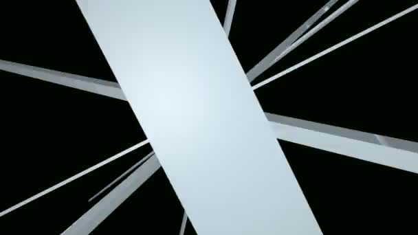 abstrait et fascinant coloré bâtons animation de mouvement 