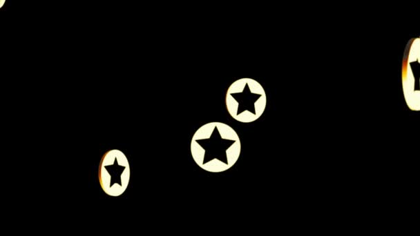 Mouvement étoile d'animation abstrait et fascinant 