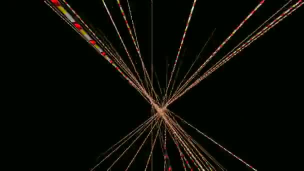 Abstract Fascinerende Kleurrijke Sticks Verkeer Animatie — Stockvideo