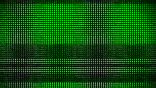 Abstract Green Dot Matrix Verkeer — Stockvideo