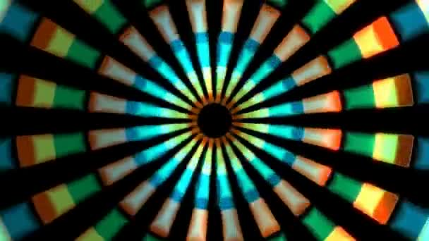 Farbenfrohe Faszinierende Abstrakte Rotationsbewegung — Stockvideo