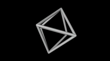 Loopable yüksek çözünürlüklü siyah beyaz atom dizi hareketli grafik arka planları. Sorunsuz tek renkli moleküler animasyon elemanları döngü.