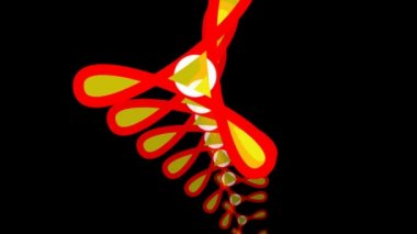 Döngü sorunsuz Soyut 3d animasyon spike. Loopable yüksek tanımlı düşük poli video arka plan döngüler.