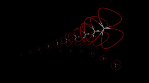 循环无缝抽象3D 尖峰动画 可循环的高清低聚视频环路背景 — 图库视频影像