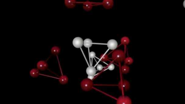 Kesintisiz Döngü Atom Dizi Animasyon Arka Planlar Renkli Loopable Yüksek — Stok video