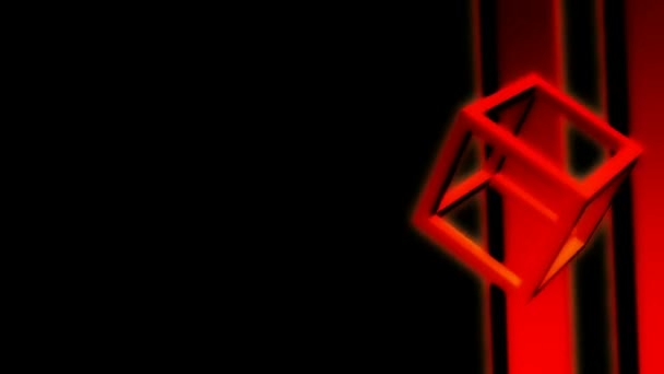 Boucle sans couture couleur contour boîte mouvement éléments graphiques. Arrière-plans d'animation Loopable cube edge .