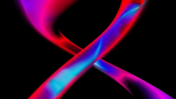 Looping Seamless Curved Color Motion Graphic Backgrounds Loopable High Definition — Stock Video
