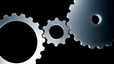 Loopable makine-animasyon öğeleri vites. Döngü sorunsuz dişli video arka planlar.