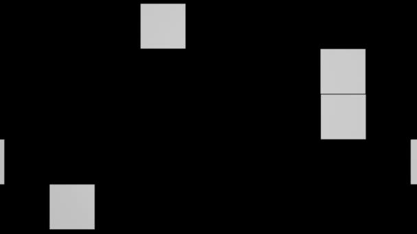 循环无缝的黑白数据编码运动图形背景 可循环灰度配合代码动画 — 图库视频影像