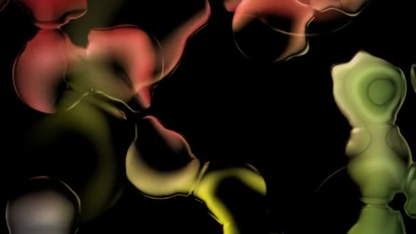 Циклическое Смешивание Цветов Фона Цикл Бесшовной Абстрактной Красочной Графики Движения — стоковое видео