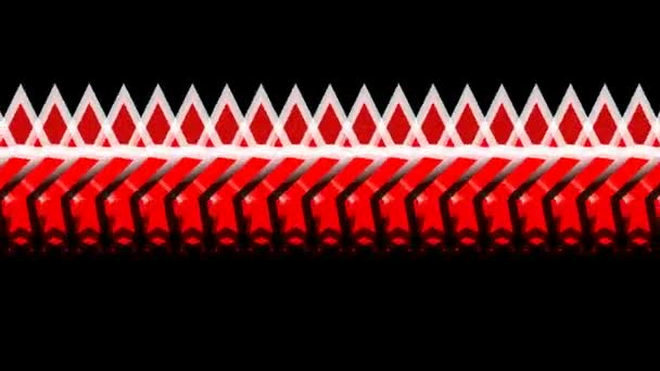 Boucle sans couture abstraite animation 3D spike. Loopable haute définition basse poly boucles vidéo milieux .