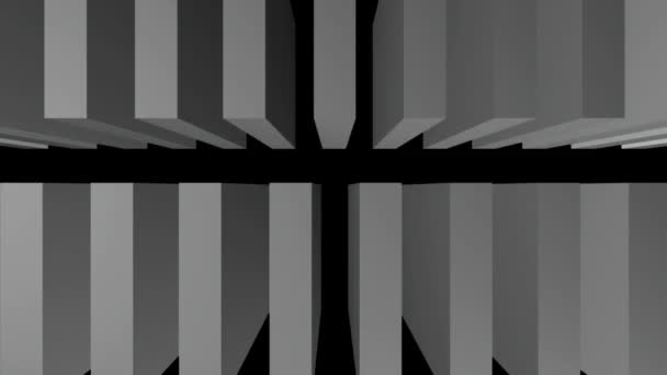 Boucle sans couture noir et blanc données code mouvement arrière-plans graphiques. Loopable animation de code mate échelle de gris .