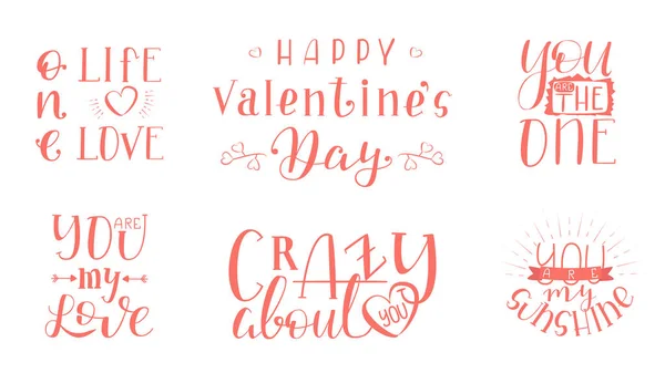 Diseño de letras San Valentín Ilustraciones De Stock Sin Royalties Gratis