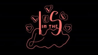 Animasyonlu harfler havada aşktır